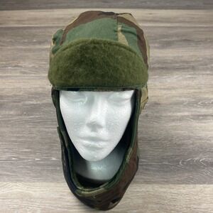 US ARMY Cold Weather Insulating Helmet Liner Woodland Cammo Size 7 1/4